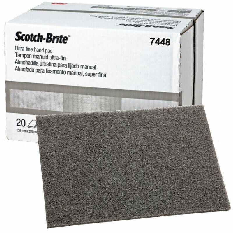 Gray Ultra Fine Scotch-Brite™ Hand Pad 7448