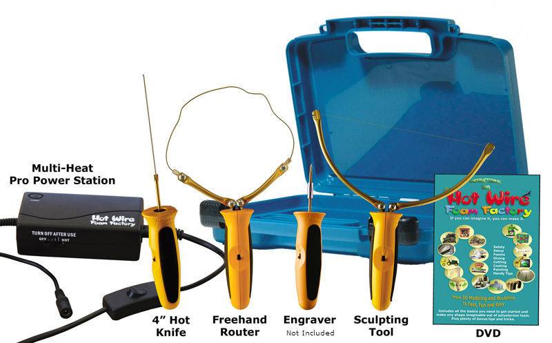 Kit K45 Pro 3 en 1 (herramienta para esculpir, enrutador manual y cuchillo caliente de 4")