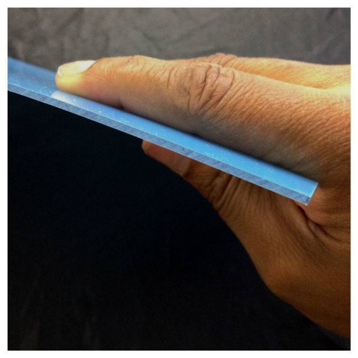 Hoja de poliéster transparente: 0,060 x 7,6" (194 mm) x 11" (279 mm)