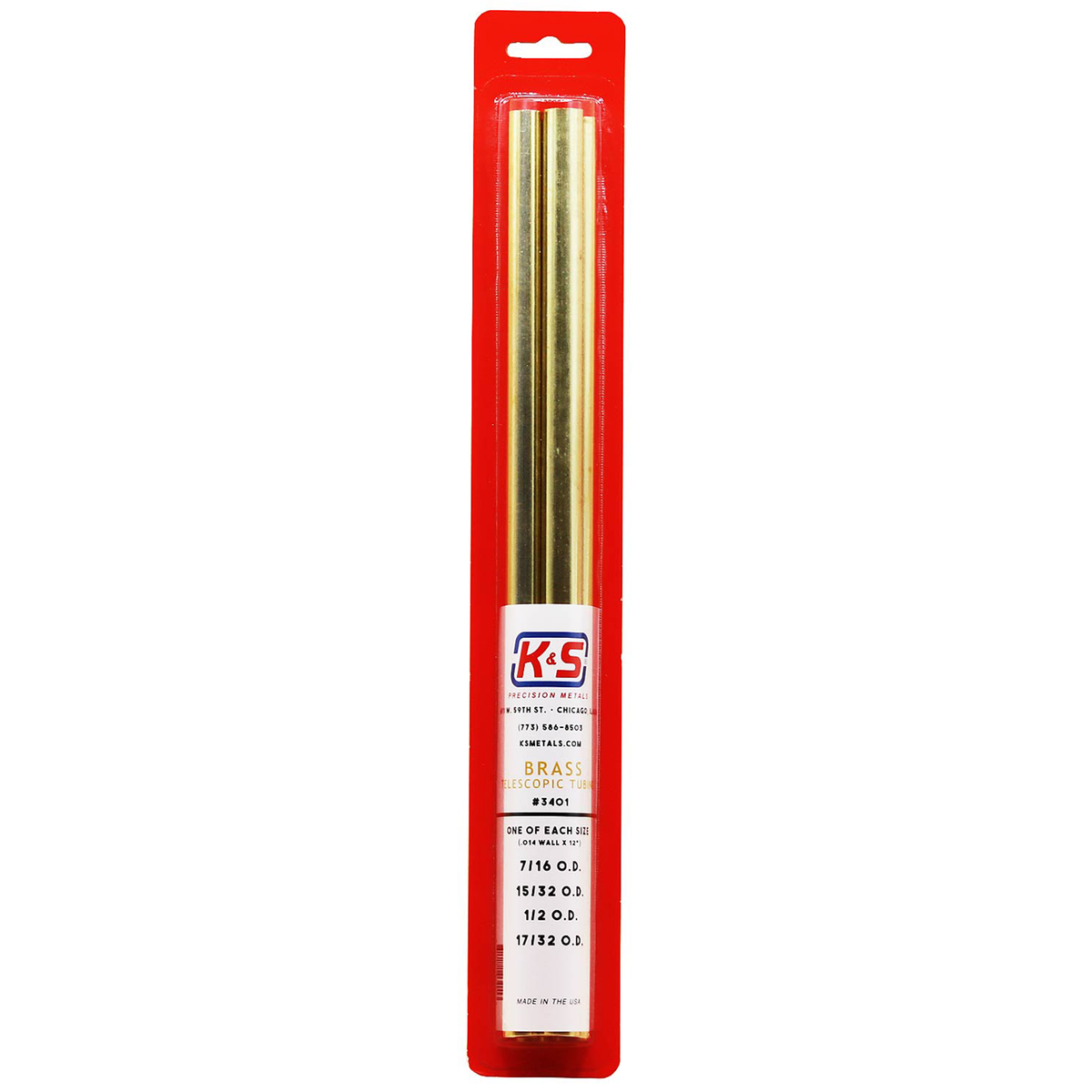 Round Brass Telescopic Tubing Assortment