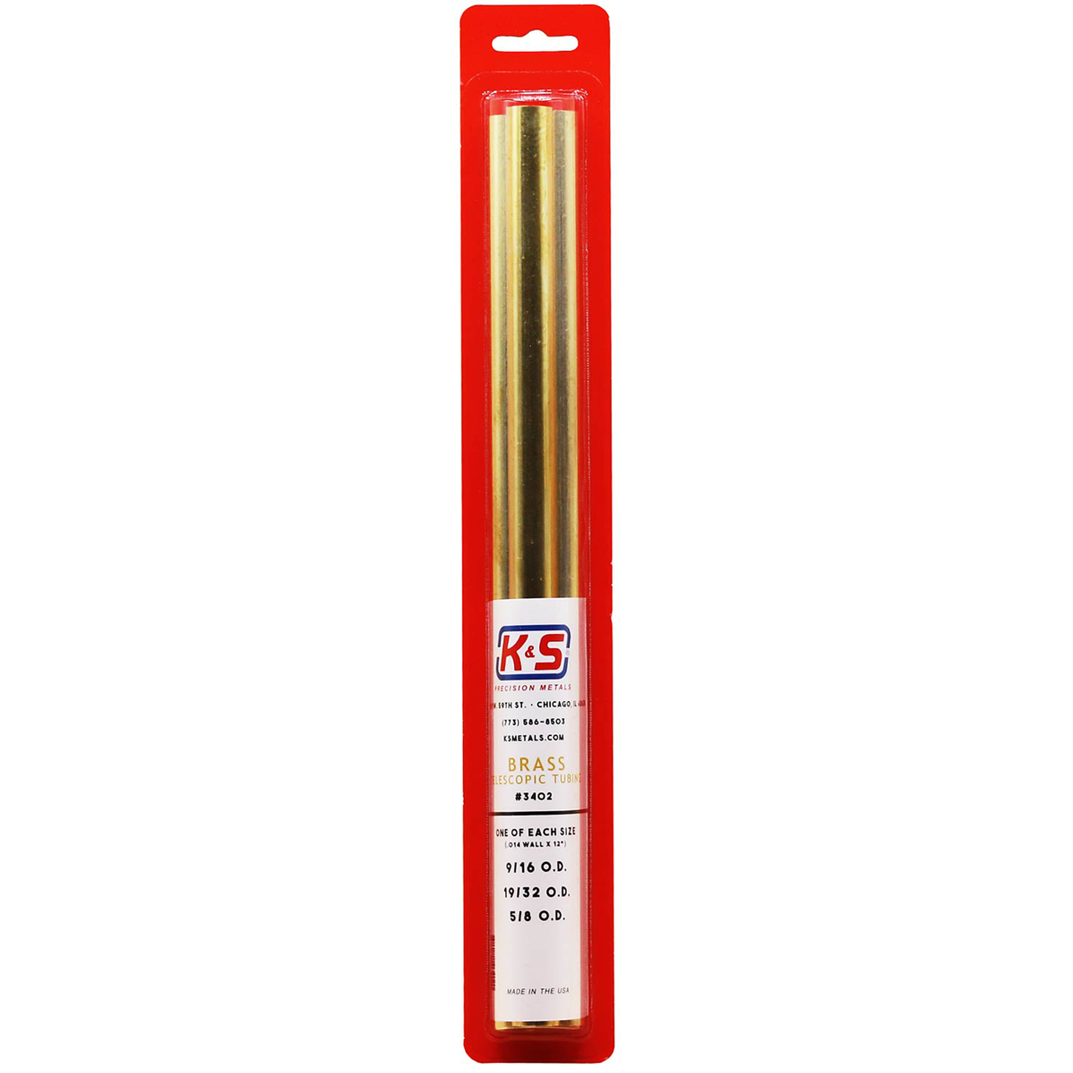 Round Brass Telescopic Tubing Assortment