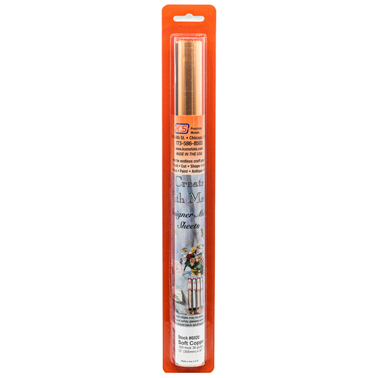 Copper Foil 36 Gauge 12'' x 30'' Roll Shim #6020