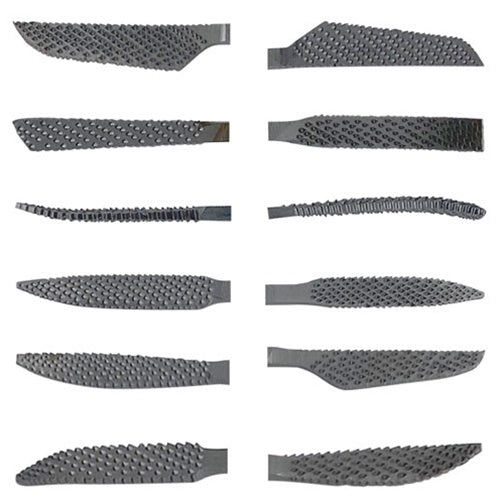 Rasp Keluli Perincian Halus Itali - Set 7 Rasp