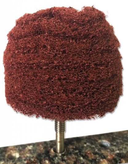 Goblet Wheel 3"x2"x1/4" Medium Mounted Scotch-Brite A/O