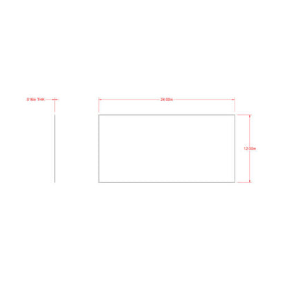 Brass Sheet 12" x 24" x 0.0179" (26 Gauge)