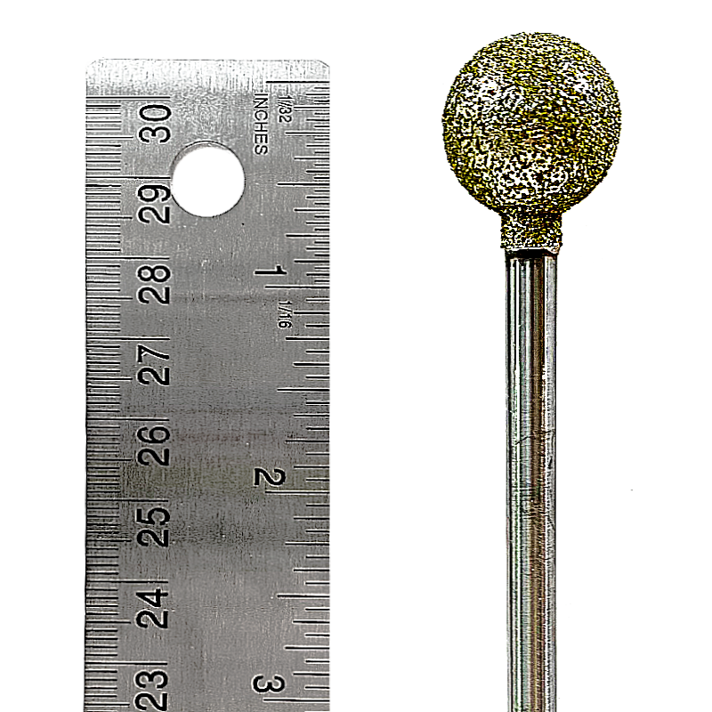 Berlian Burr #01 Bola/Sfera 3/4" (20mm) 1/4" Aci Panjang #1