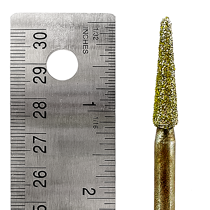 Diamond Burr #06 Taper 1/4x1-1/4" (07-30mm) 1/4" Shaft
