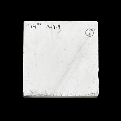 Sivec - Macedonian White Marble 13x9x9 112lbs