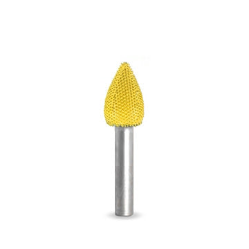 Nyalaan 1/2" Burr Grit Halus Kuning 1/4" Batang