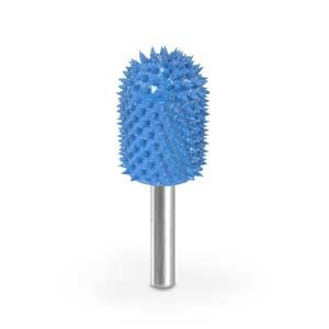 Bola Hidung 3/4" Biru 125 Grit Burr 1/4" Batang