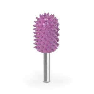 Bola Hidung 3/4" Ungu 132 Grit Burr 1/4" Batang