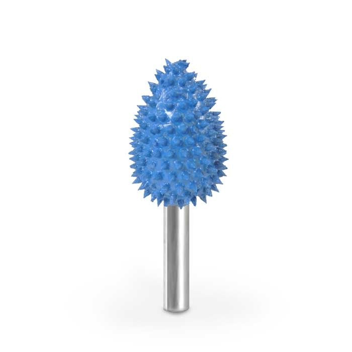 Flame 3/4" Azul Fresa de grano 125 Vástago de 1/4"