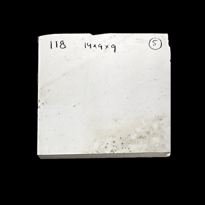 Sivec - Macedonian White Marble 14x9x9 118lbs