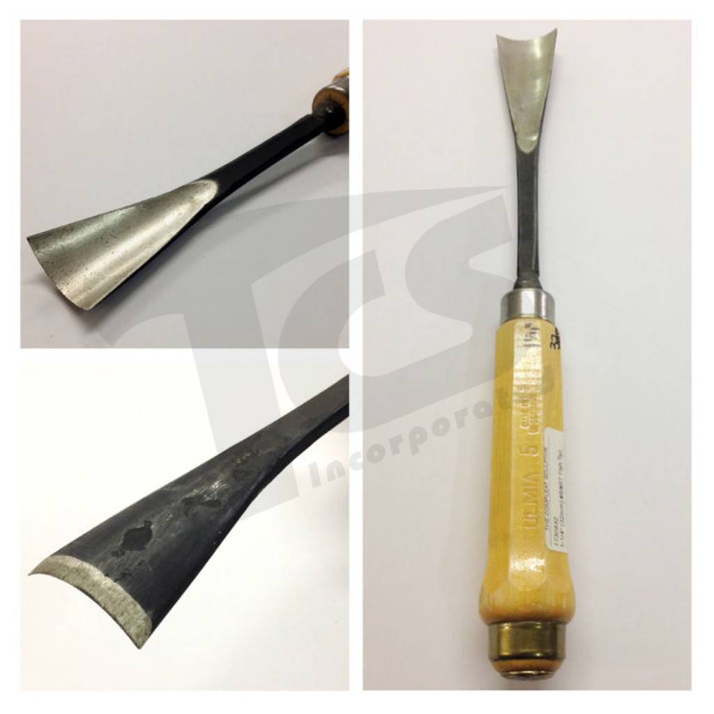 #8/#57 Fish Tail Wood Gouge 1-1/4" (32mm)