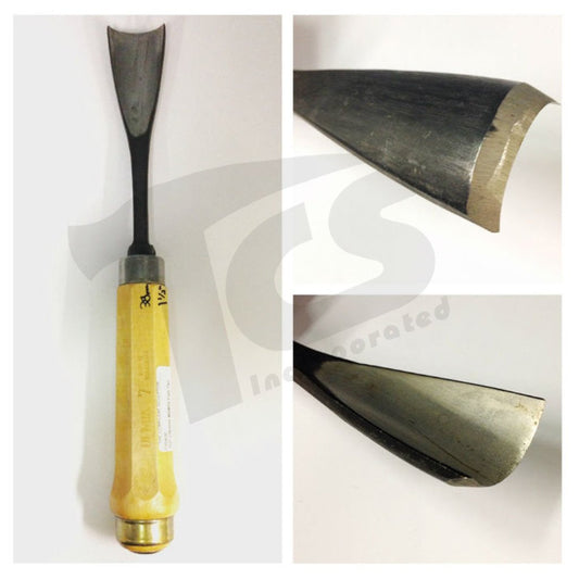#9/#58 Gouges Kayu Ekor Ikan