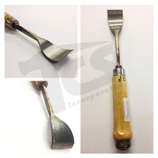 #1/#23 Pahat Kayu Leper Bengkok pendek