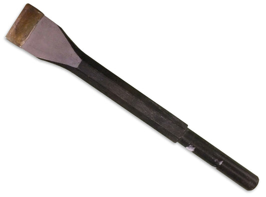 Cincel plano neumático de acero para tallar madera, 1-1/8'' (vástago de 1/2")