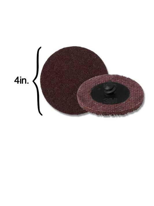Scotch-Brite™ Roloc™ Cakera Perapian Permukaan 4" TR Medium Maroon (10 Pek)