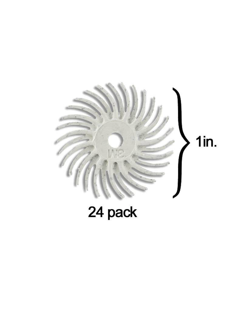Scotch-Brite™ Radial Bulu Cakera 1'' Putih 120Grit (24 Pek)