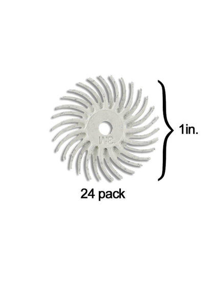 Scotch-Brite™ Radial Bulu Cakera 1'' Putih 120Grit (24 Pek)