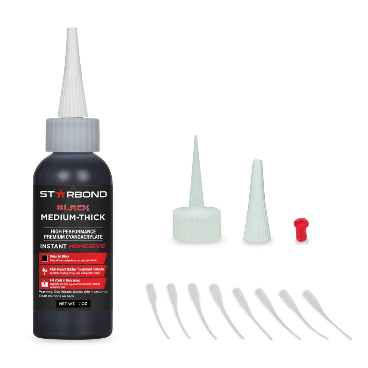 Hitam Sederhana Tebal CA 2oz