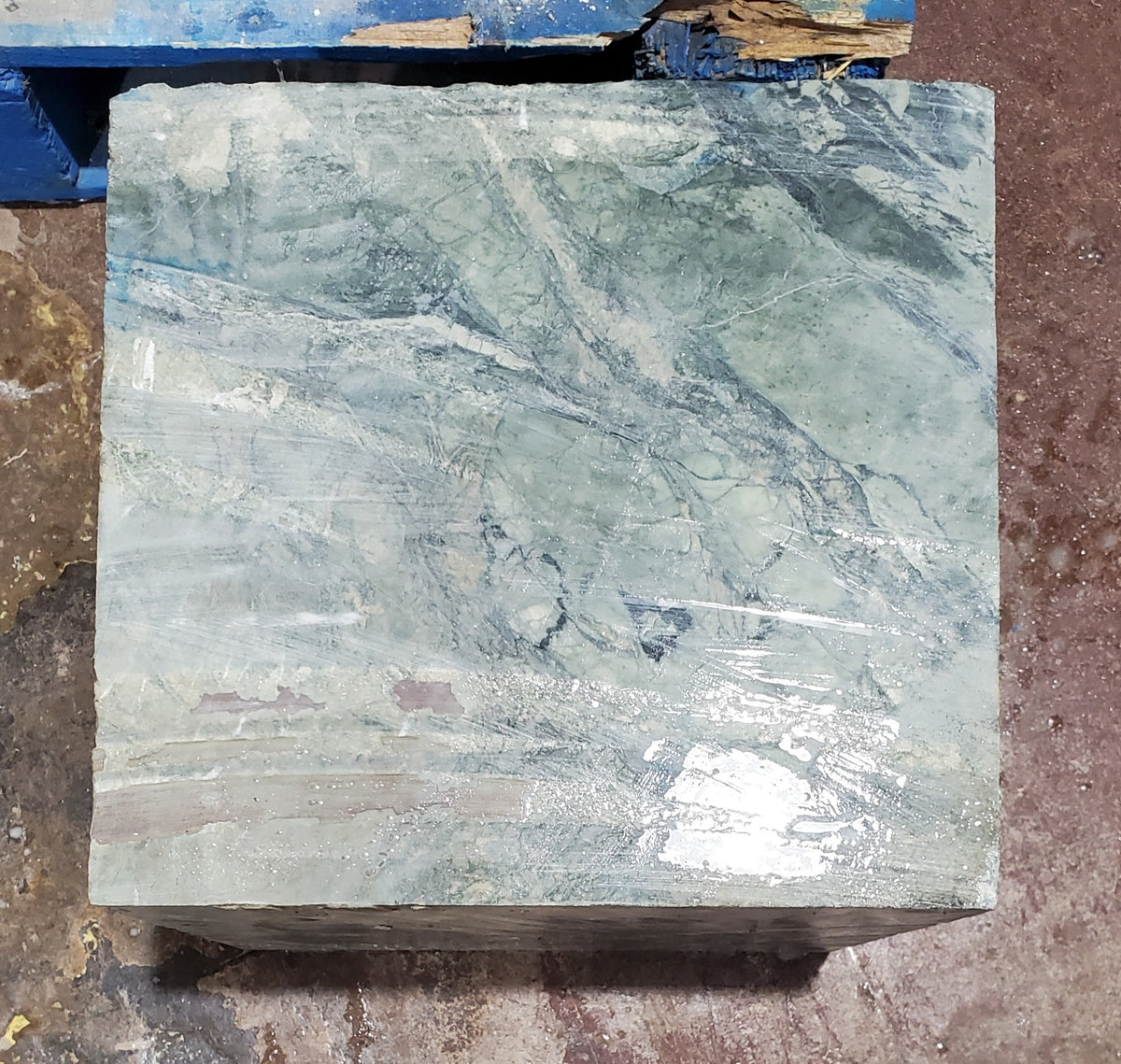 215lb Green Nephrite Jade 12"x12"x12" Blok #J024