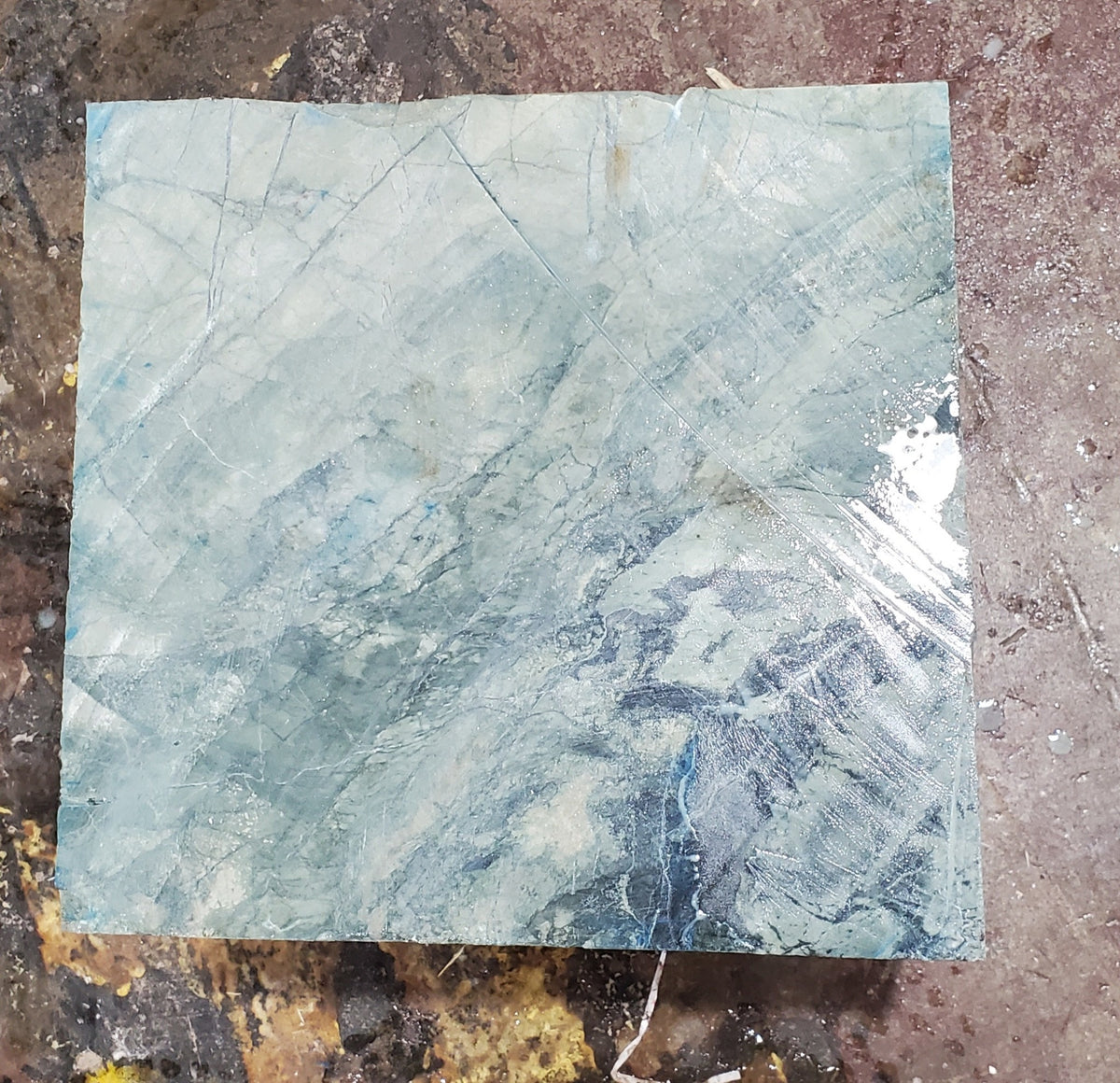 215lb Green Nephrite Jade 12"x12"x12" Blok #J024