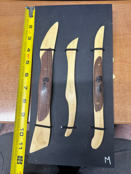 OOAK Handmade Boxwood Tools Set of 3 #M