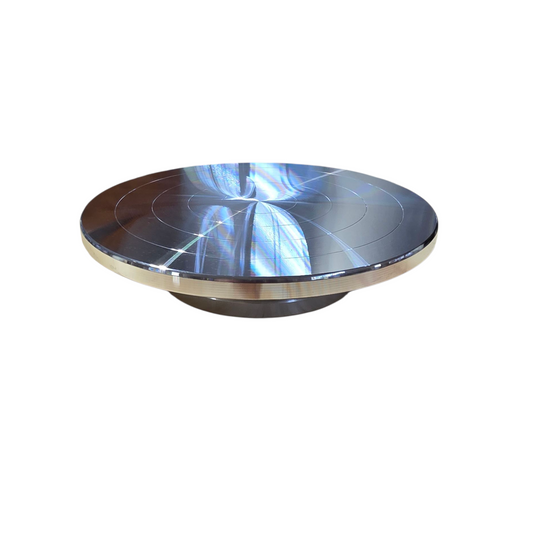 30cm Roda Tembikar Bermuka Dua Aluminium Meja Putar Roda Banding