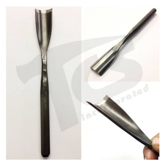 Milani Steel Hand Stone Gouge 30mm dalam serong