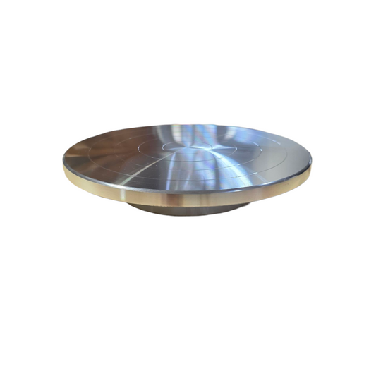 30cm Roda Tembikar Bermuka Dua Aluminium Meja Putar Roda Banding