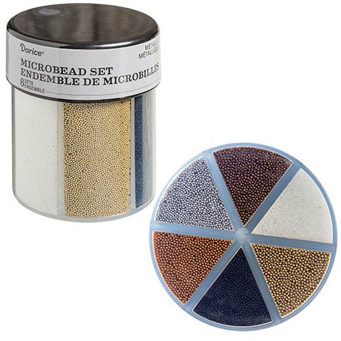 6-Color Microbeads Caddy Metallics