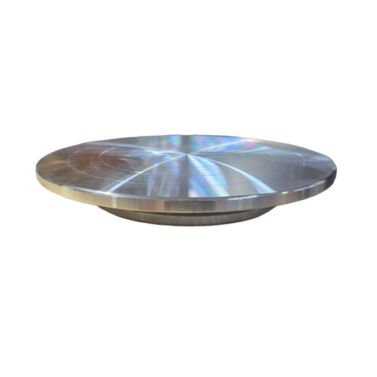 Rueda de cerámica de doble cara de 30 cm, rueda giratoria de aluminio para bandas