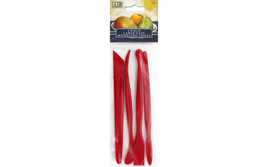 Set Alat Model Plastik Merah (4 Keping)