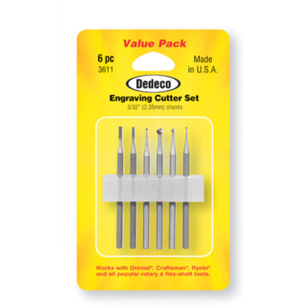 Engraving Cutter Set 6pc