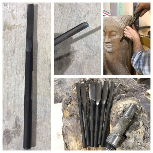 Gubias neumáticas de acero para tallar madera #3