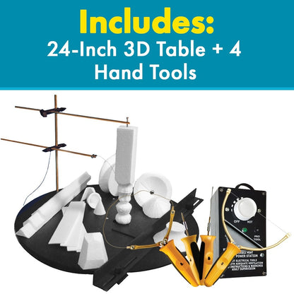 K49S Pro 5-in-1 Kit (Sculpting Tool, Freehand Router, Engraver & 4" Hot knife)