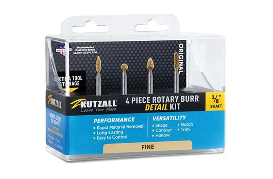 1/8” Shaft –  4-Piece Fine DETAIL Kit