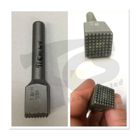 Sesendal Pneumatik Karbida 64 Penyejuk Gigi 3/4 Kepala 1/2" Batang