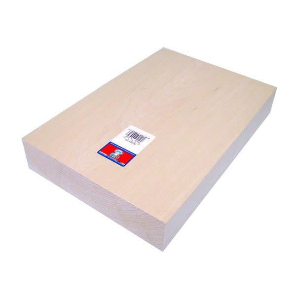 Blok Ukiran Basswood - 2" x 8" x 12"