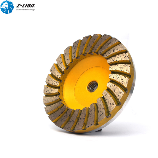 Roda Pengisar Berlian Turbo 4in Tersinter Kasar