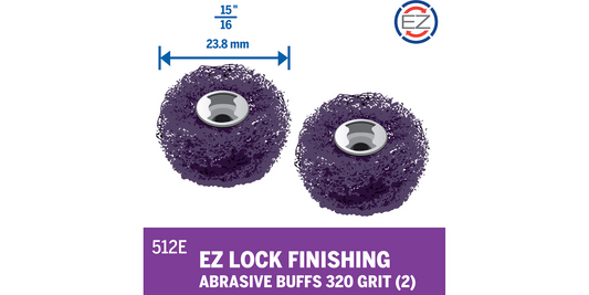 Pengilat Melelas Kemasan EZ Lock 320 Grit (2 Pek) #512E
