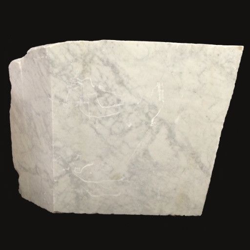 3420 paun Carrara Bianco biru/kelabu 52x41x16 #341018