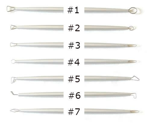 Set Alat Tanah Liat Gelung Mini 7pcs