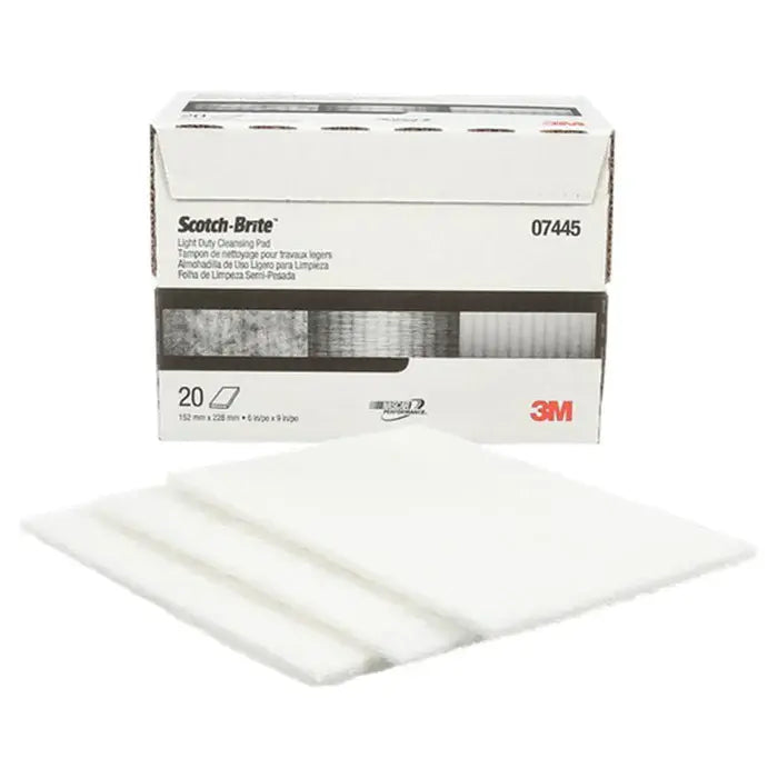 White No Abrasive Scotch-Brite™ Hand Pad 7445