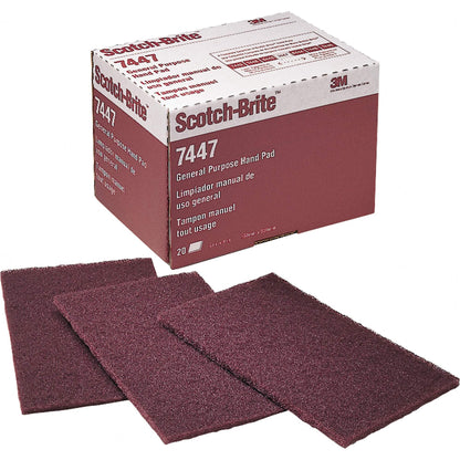 Maroon General Purpose Scotch-Brite™ Hand Pad 7447
