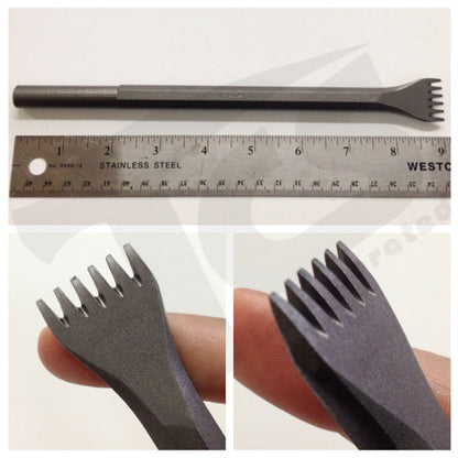 Cinceles de dientes neumáticos de acero (vástago de 1/2")