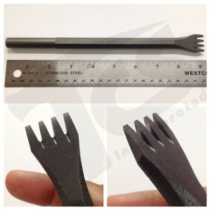 Cinceles de dientes neumáticos de acero (vástago de 1/2")