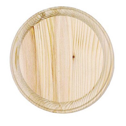 Plak Kayu - Bulat - diameter 7 inci