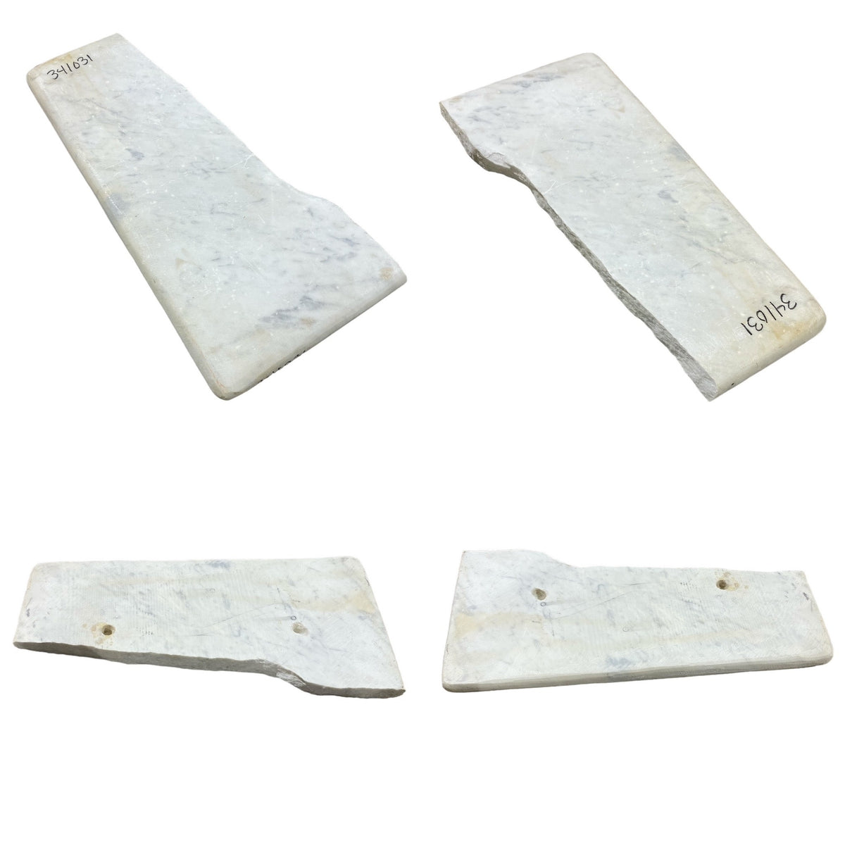 13lb Carrara Bianco blue/gray 1x8x18 #341031
